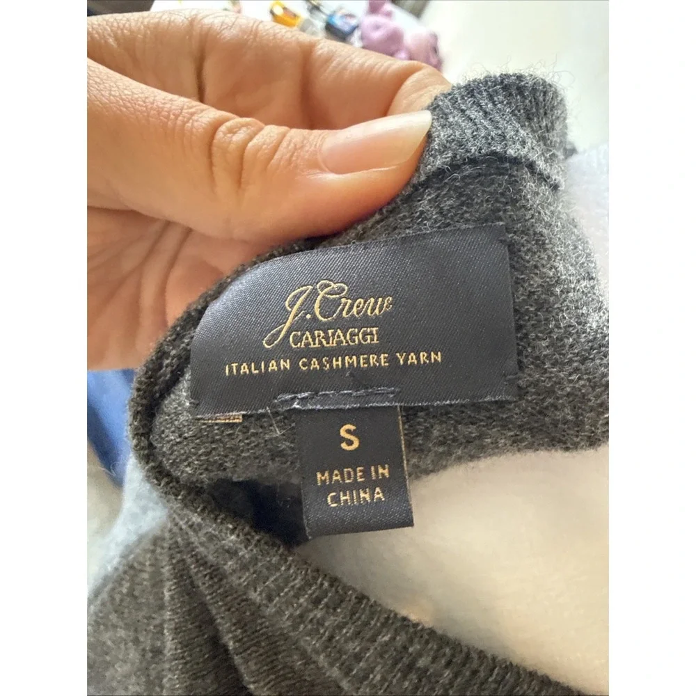 J. Crew 100% Italian Cashmere Crewneck Sweater Size Small Womens Fall Cozy